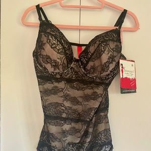 Skinnygirl by Bethenny Frankel lace shaping bodysuit XL - NWT